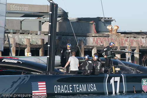 Oracle Team USA - Day 7 - October 15, 2012 - © Erik Simonson/ pressure-drop.us http://www.pressure-drop.us